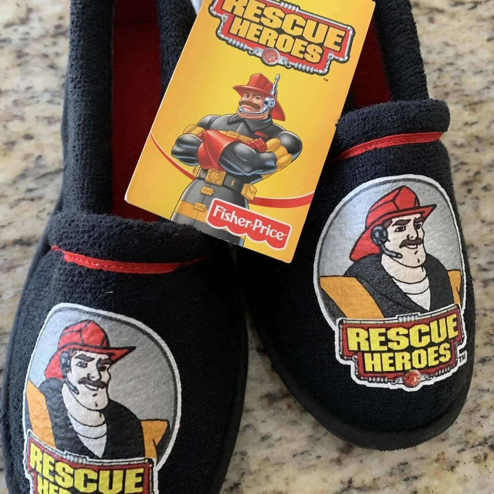 Rescue Heroes Kids Slippers Size 11-121/2 New With Tags
